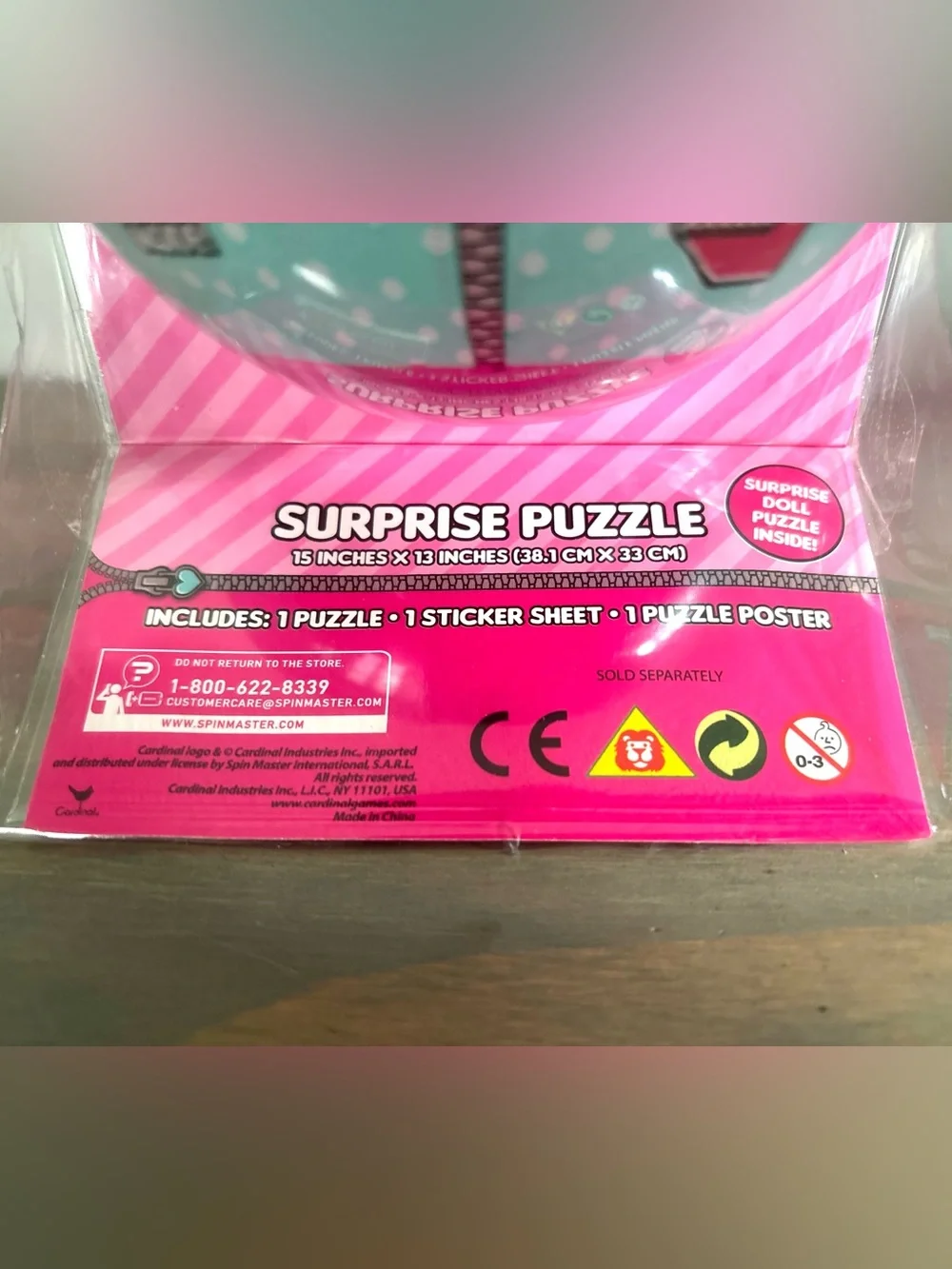 LOL Surprise Series 1 Mystery Puzzle Ball- 60 Piece, Stickers, Poster- Sealed